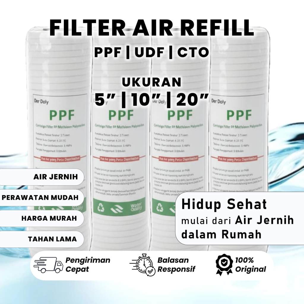 Jual ATRIDGE FILTER AIR / NANO FILTER / SEDIMEN FILTER AIR NANO FILTER ...