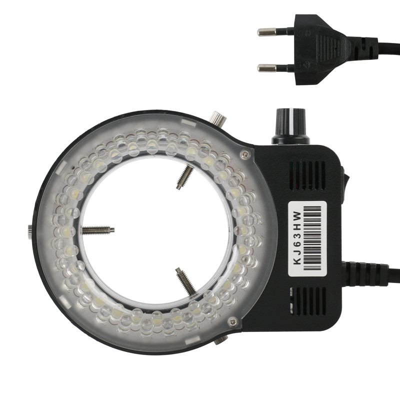 Jual 56 LED Adjustable Microscope Dimmer Ring Light Illuminator Lamp ...