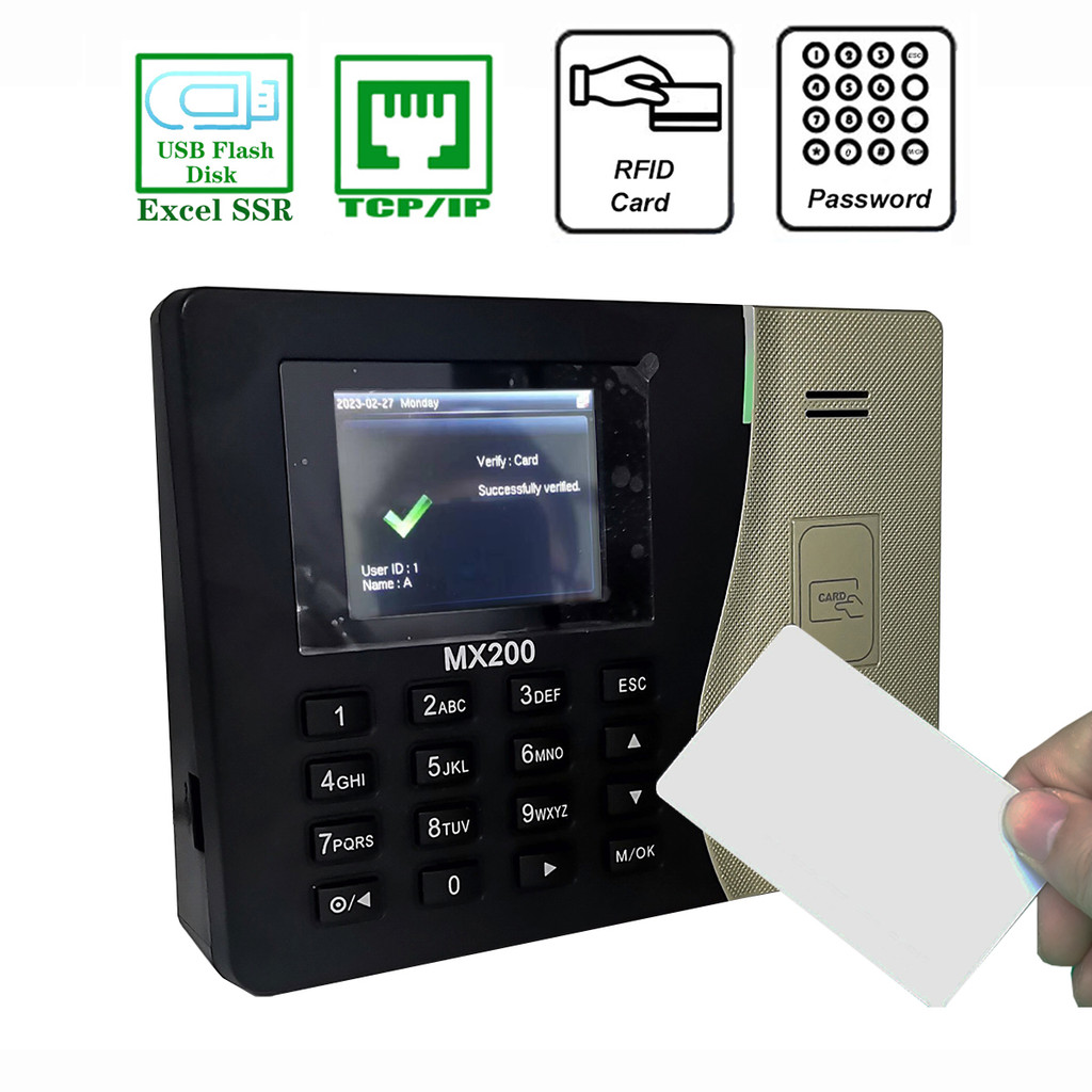 Jual ZKTime 5.0 Tcp/Ip RFID 125khz Card Attendance System SSR Proximity ...