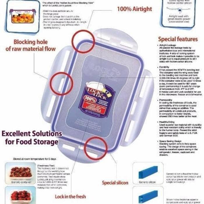 Jual LOCK&LOCK LOCK & LOCK FOOD PASTA CONTAINER HPL819 JAR TALL CLASSIC ...