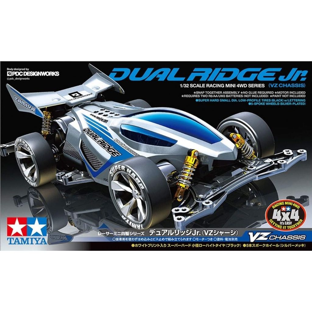 Jual [PO] Tamiya Racer Mini 4WD Dual Ridge Jr VZ Chassis No.96 TMKQ ...