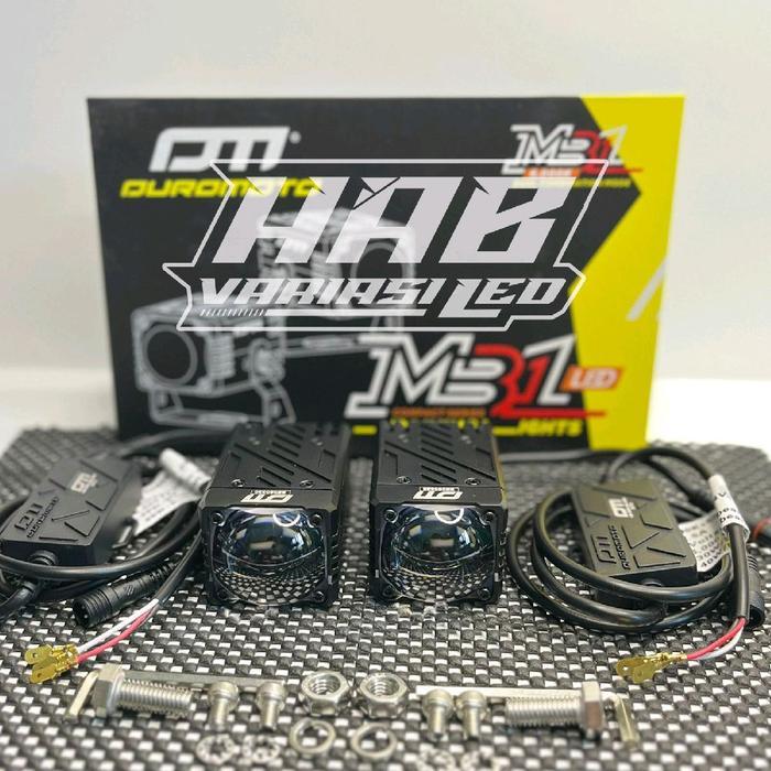 Jual Duromoto Mb1 Mb 1 Minilaser Foglamp Led Mirip Biled Bi Led Laser ...