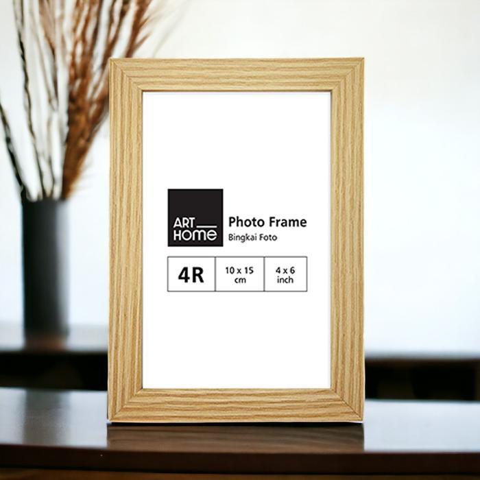 Jual AZKO Arthome Bingkai Foto Basic - Cokelat Oak Pigura Aesthetic ...