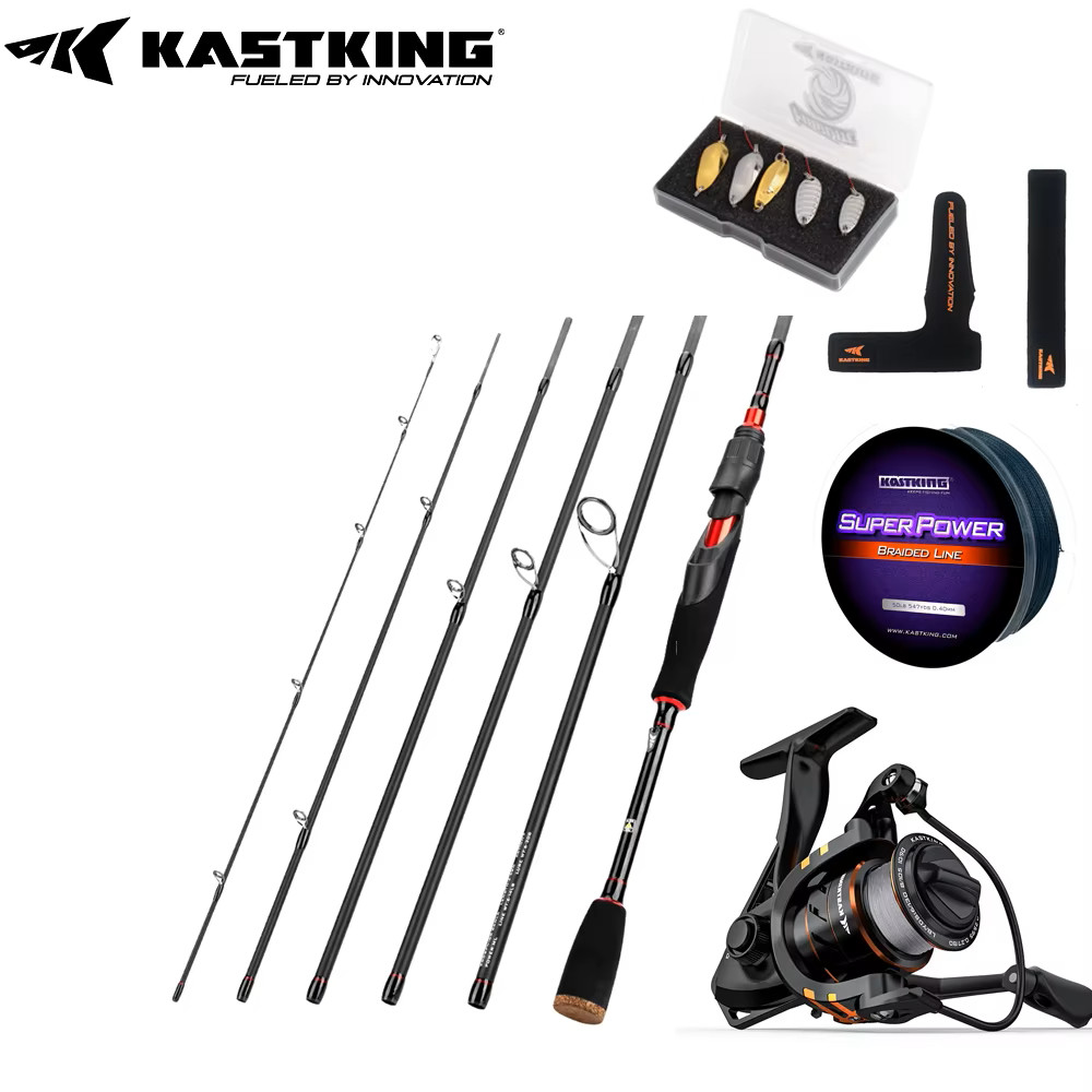 Jual KastKing Spinning Reel and Rod Combo Set Brutus Portable Fishing ...