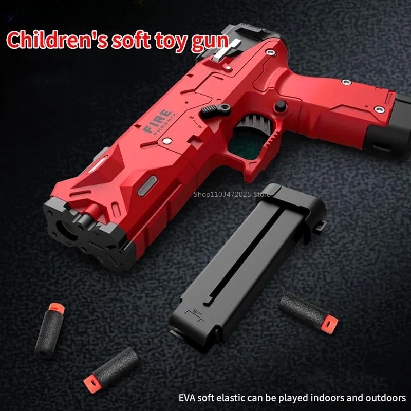 Jual Children Launcher Toy Gun Shell Ejection Soft Bullet Gun ...