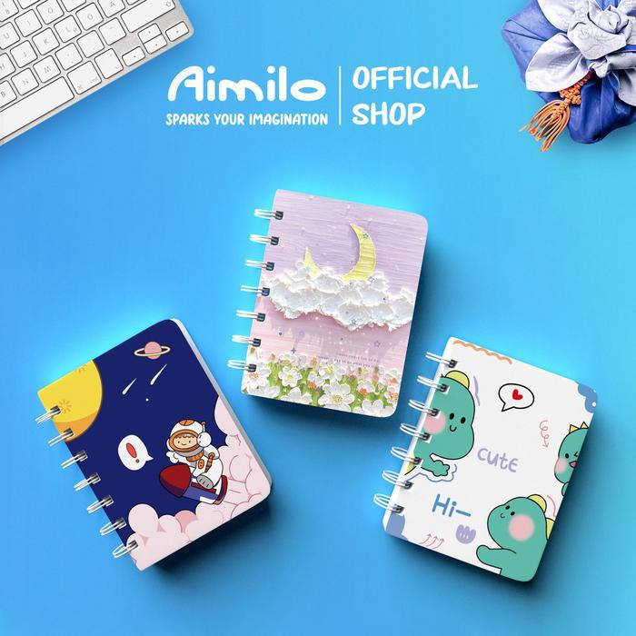 Jual [READY] Aimilo Notebook Mini A7 Buku Kecil Catatan Scrapbook Mini ...