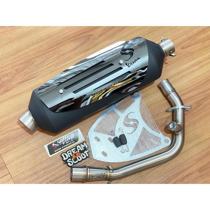 Jual Knalpot Shijiro Standar Racing Special Edition Black Vespa Matic ...