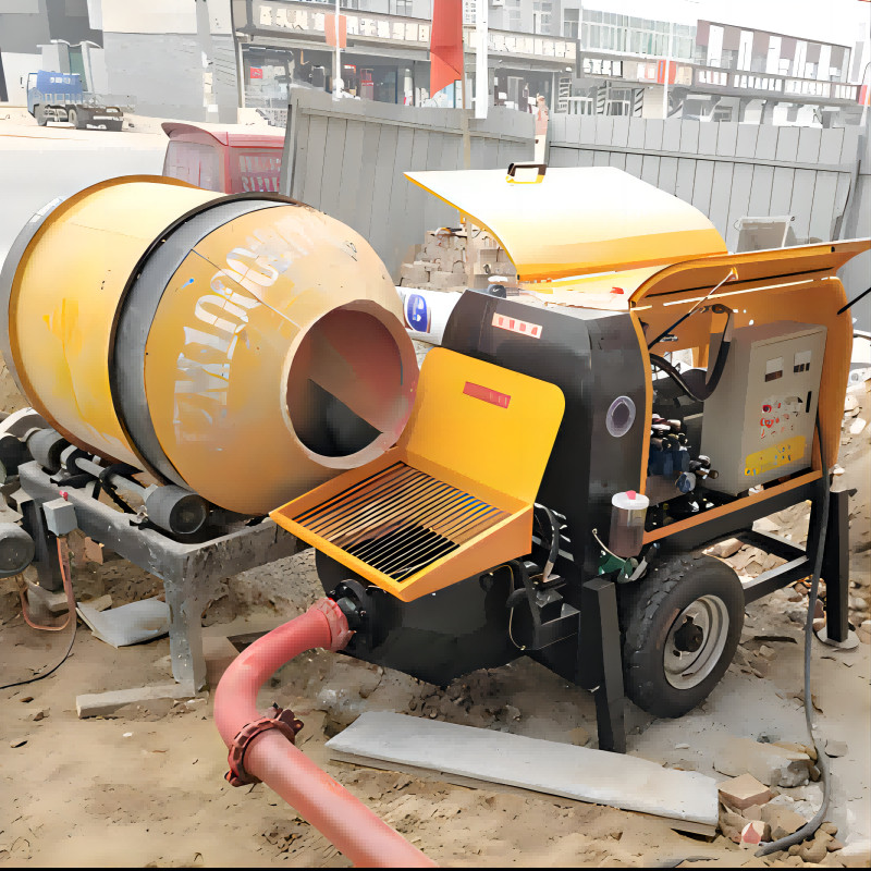Jual Mini Electric Powered Concrete Mixer and Pump Construction 30KW ...
