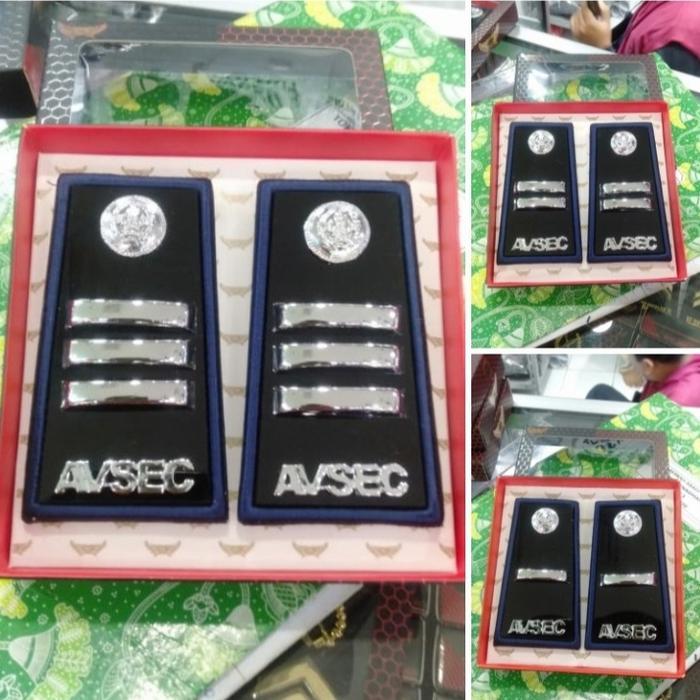 Jual Pangkat AVSEC Perhubungan (Silver) Lapis acrelik kualitas ...