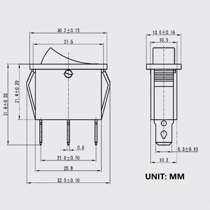 Jual KCD3 Rocker Switch ON-OFF 2/3Pin Electrical Equipment with Light ...