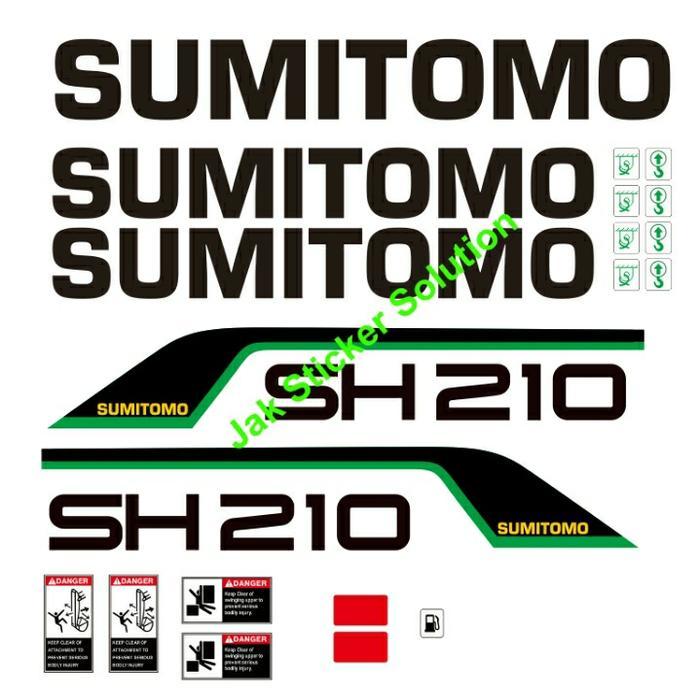 Jual Stiker Excavator Sumitomo SH210-5 Decal Sticker Alat Berat ...