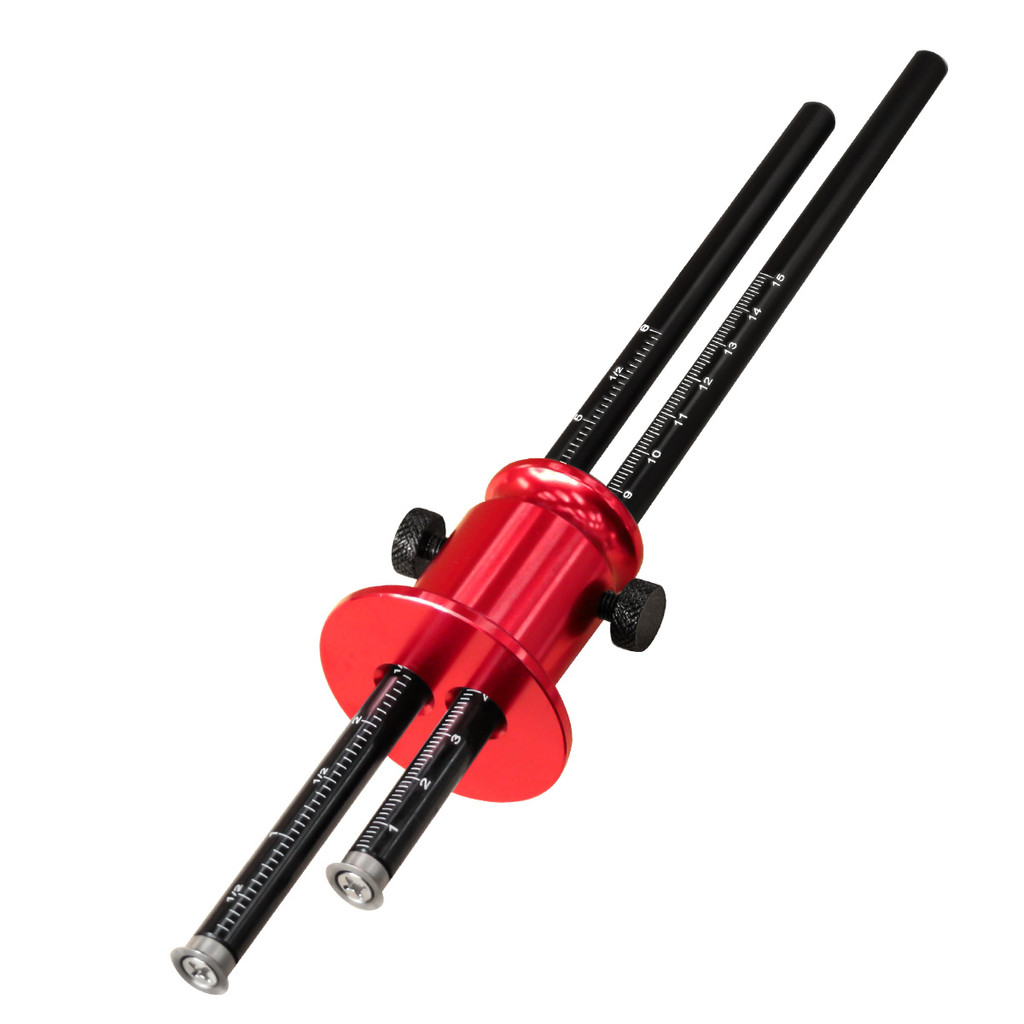 Jual Double Head Wheel Marking Gauge Aluminum Parallel Line Drawing ...
