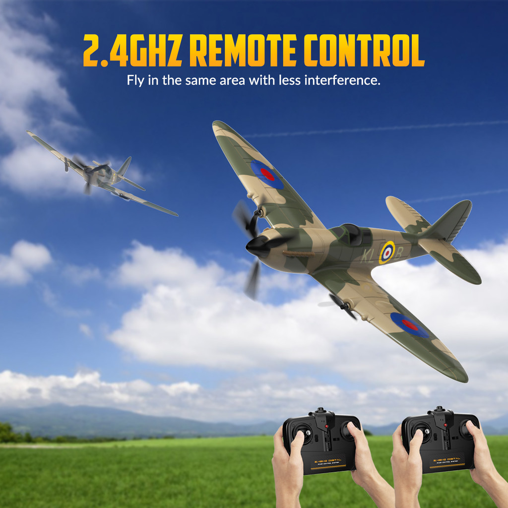 Jual Volantexrc 3CH Spitfire RC Plane 2.4G Gyro Stabilizer 400MM 400MM ...