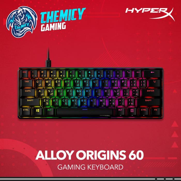 Jual HYPERX Alloy Origins 60 Mini RGB LED Mechanical Keyboard | Shopee ...