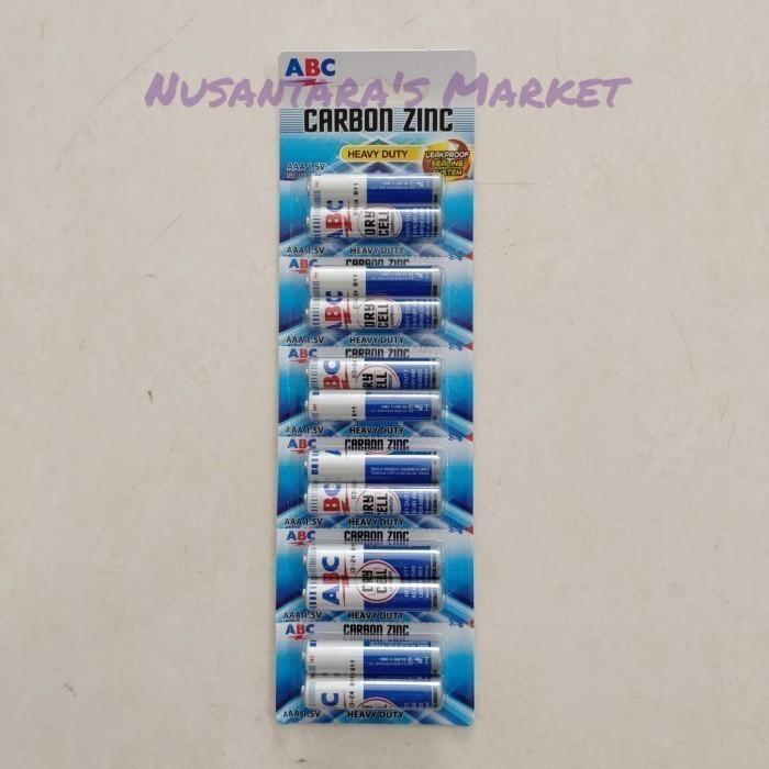 Jual NEWW Baterai Battery Batere ABC Biru AAA Isi 12 Pcs/1 Renceng ...