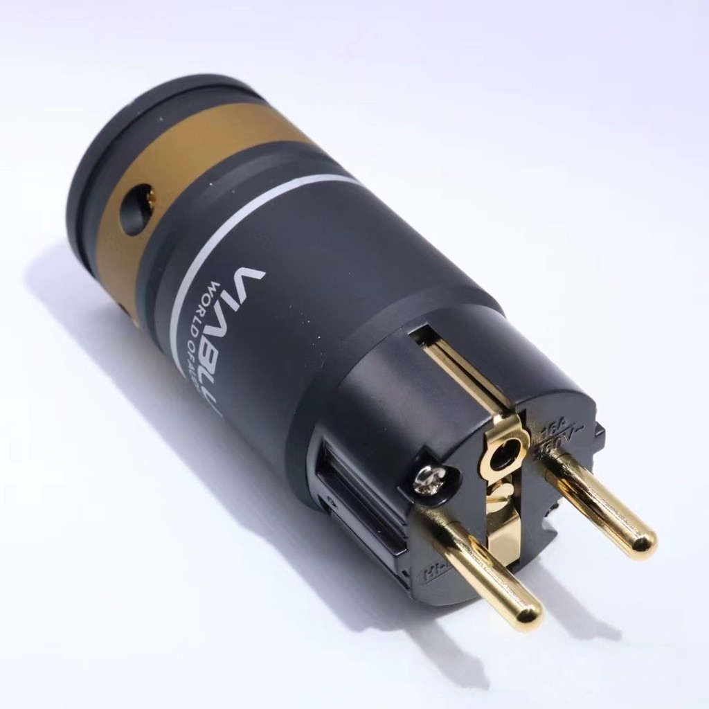 Jual FLASH SALE German VIABLUE US Power Plug T6S Gold-Plated IEC Fever ...
