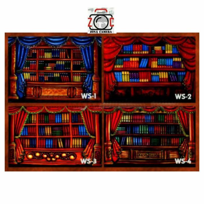 Jual Background Wisuda / Rak Buku 3 x 2.5m Backdrop Rakbuku Kelulus ...