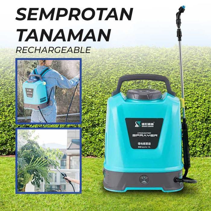Jual Tangki Semprot Pestisida Hama Elektrik Sprayer Rechargeable 10L ...