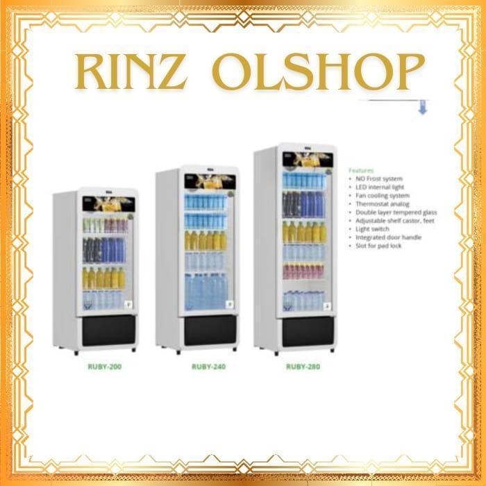 Jual RSA SHOWCASE RUBY-280 NO FROST/SHOWCASE GEA RUBY280 LITER NO FROST ...