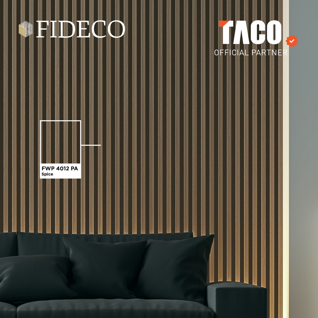 Jual TACO FIDECO WPC 3D Wall Panel Small Grooves Motif Kayu Per 1 ...