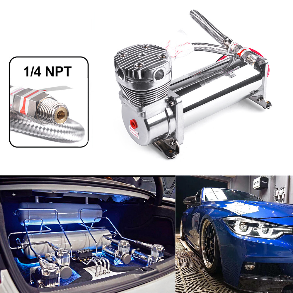 Jual NEW2PCS UNIVERSAL 12V 3/8&1/4NPT 200PSI 480C AIR SUSPENSION ...