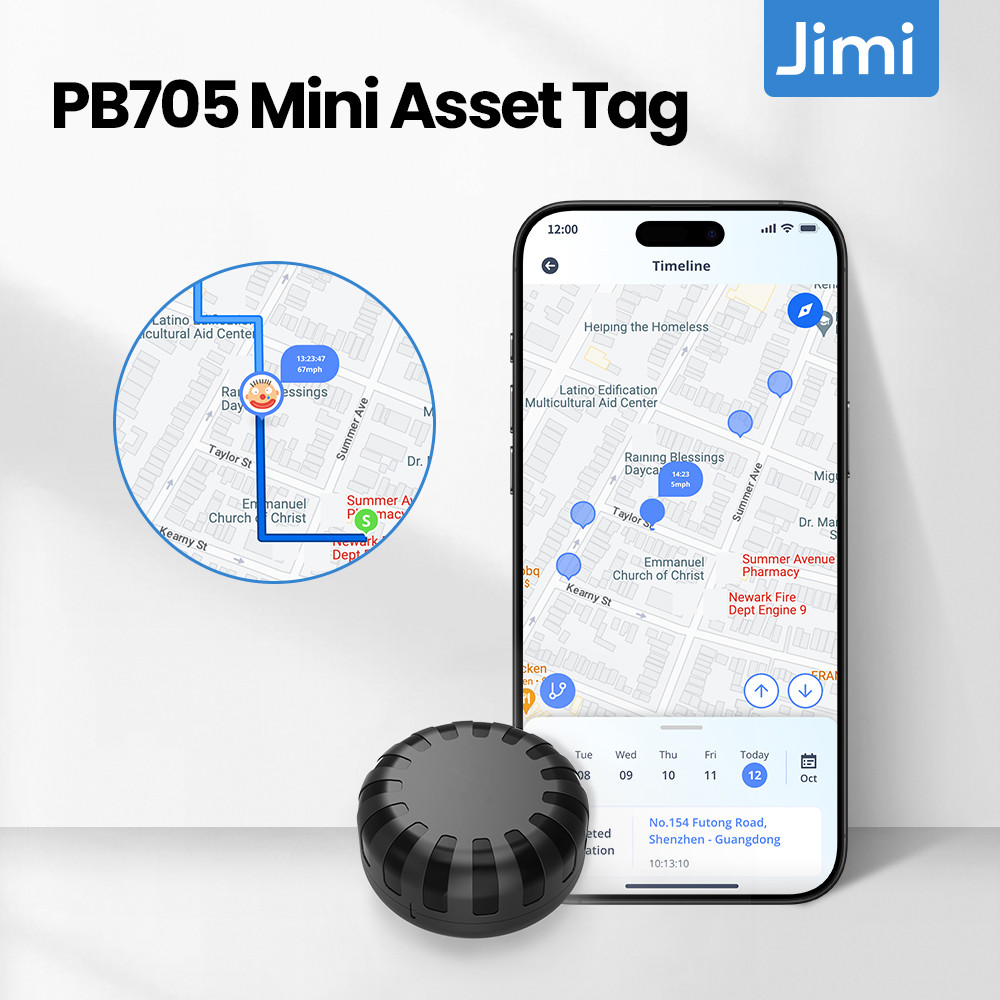 Jual Jimi PB705 Mini Asset Tag GPS Tracker Anti-lose Security Smart ...