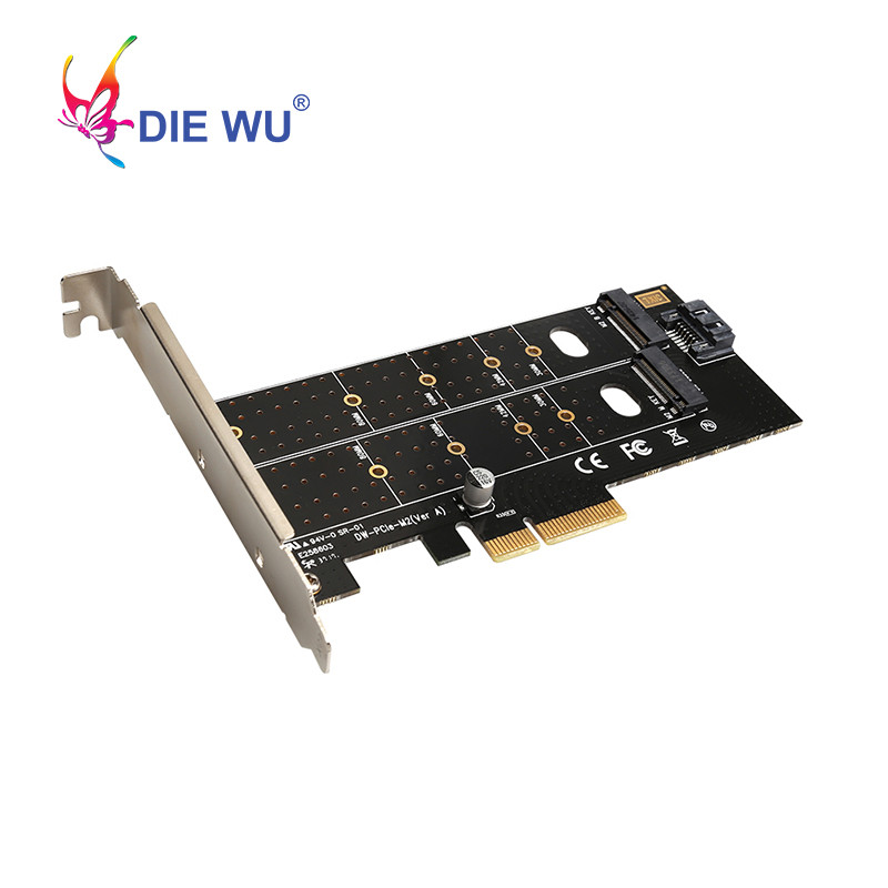 Jual SPECIAL PCIe to M Key B Key SATA Port Expansion Converter Adapter ...