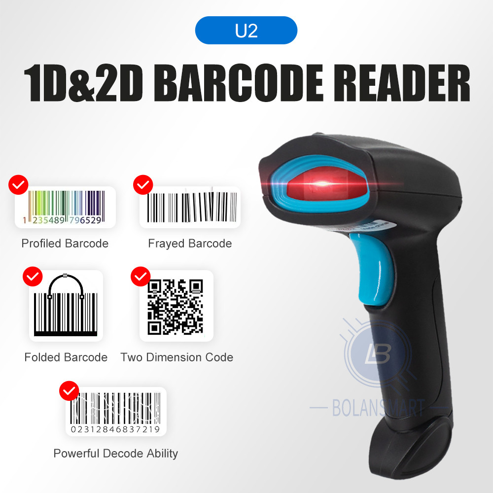 Jual 2D Wired/Wireless/Bluetooth Barcode Scanner Handheld Portable ...
