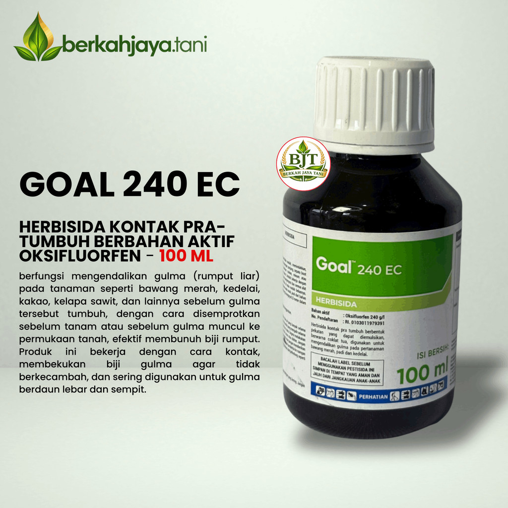 Jual GOAL 240 EC 100 ML - Herbisida Kontak Pra-Tumbuh Berbahan Aktif ...
