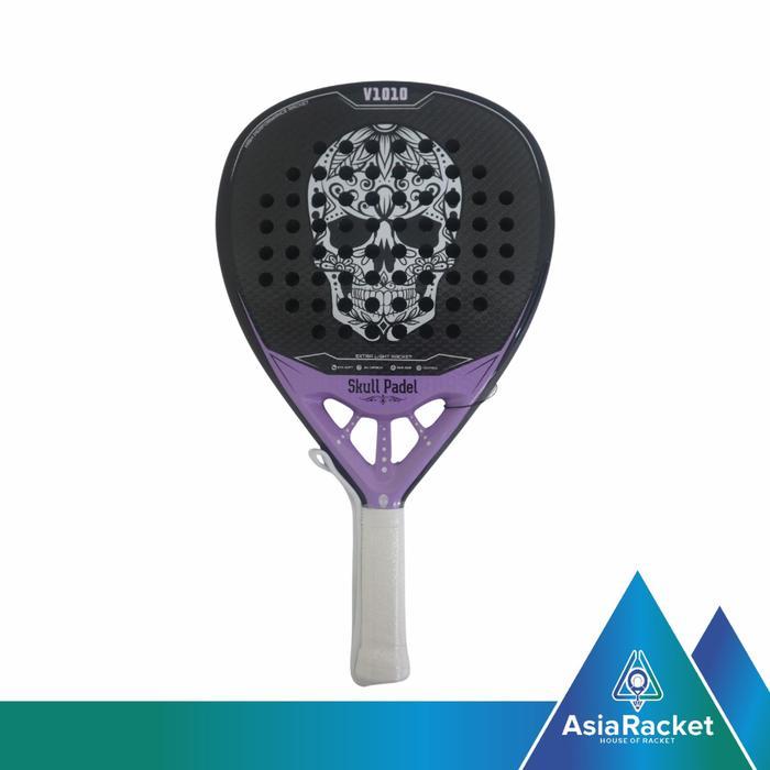 Jual SKULL PADEL V1010 LIGHT PURPLE 3K CARBON PADEL RACKET RACKET RAKET ...