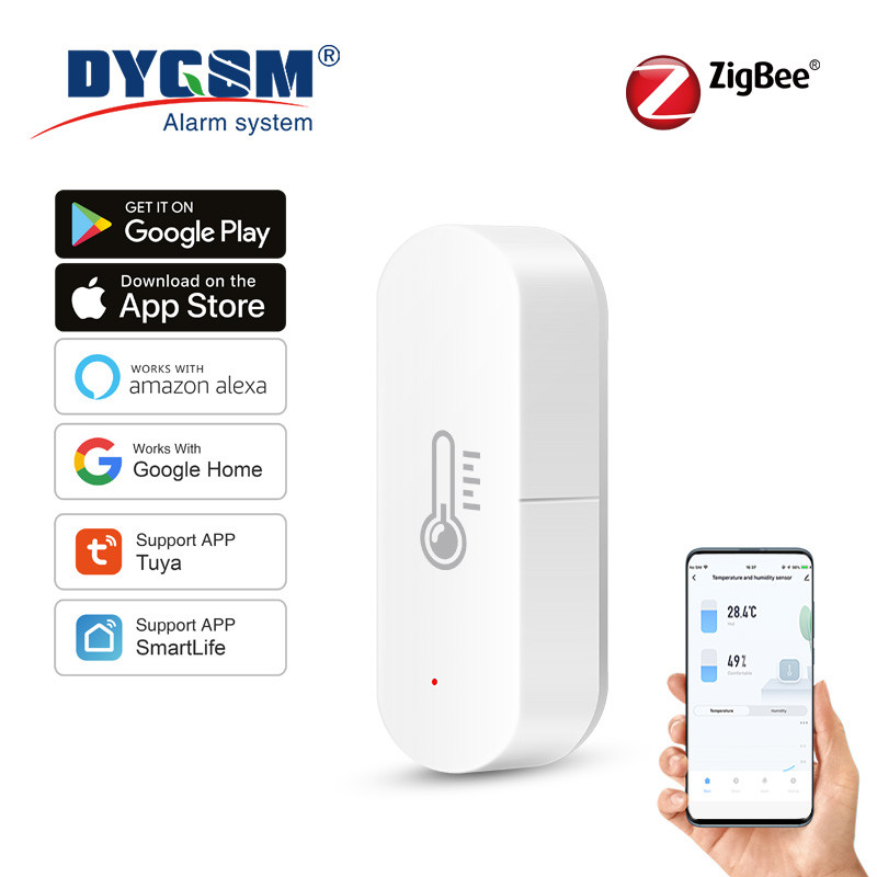 Jual Tuya Zigbee Smart Temperature And Humidity Sensor APP Remote ...