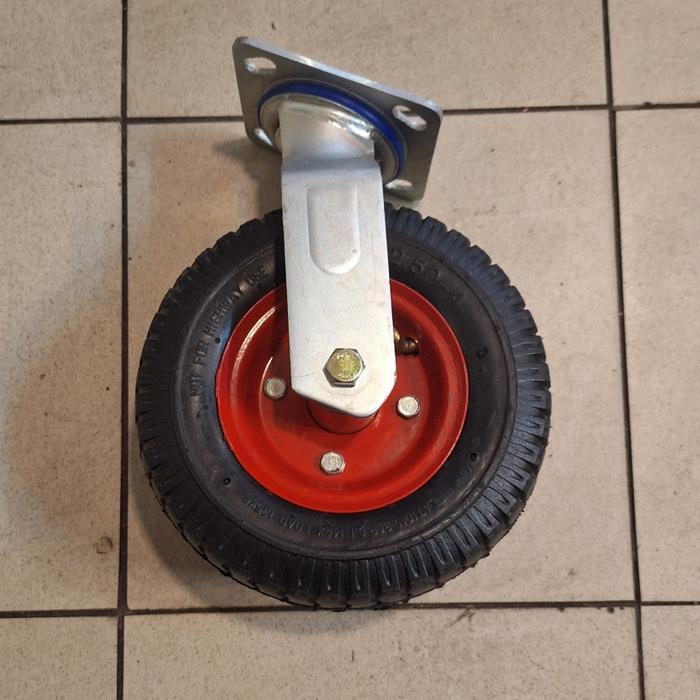 Jual Roda Troli Ban Angin / Roda Ban Pompa Angin 10 Inch Plat Hidup ...