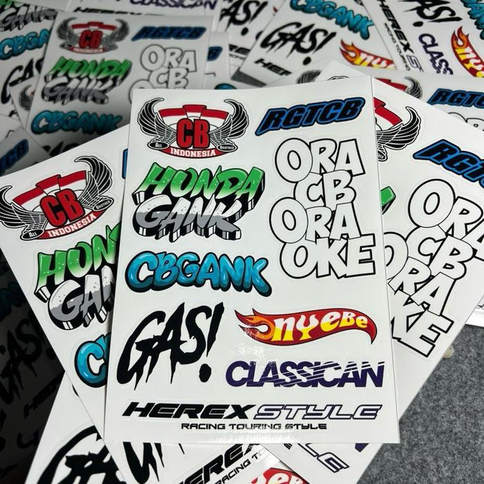 Jual STICKER STIKER PACK CB TERBARU | Shopee Indonesia
