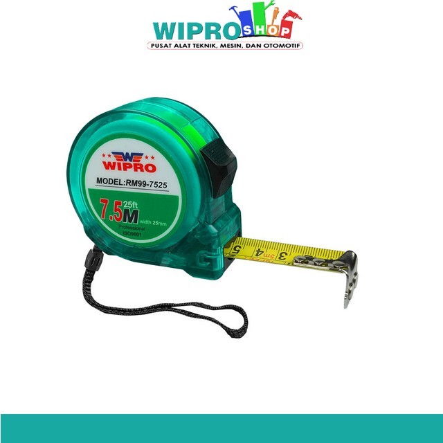 Jual Wipro Roll Meter Transparan RM99 7.5Mx25mm (w/Magnet) | Shopee ...