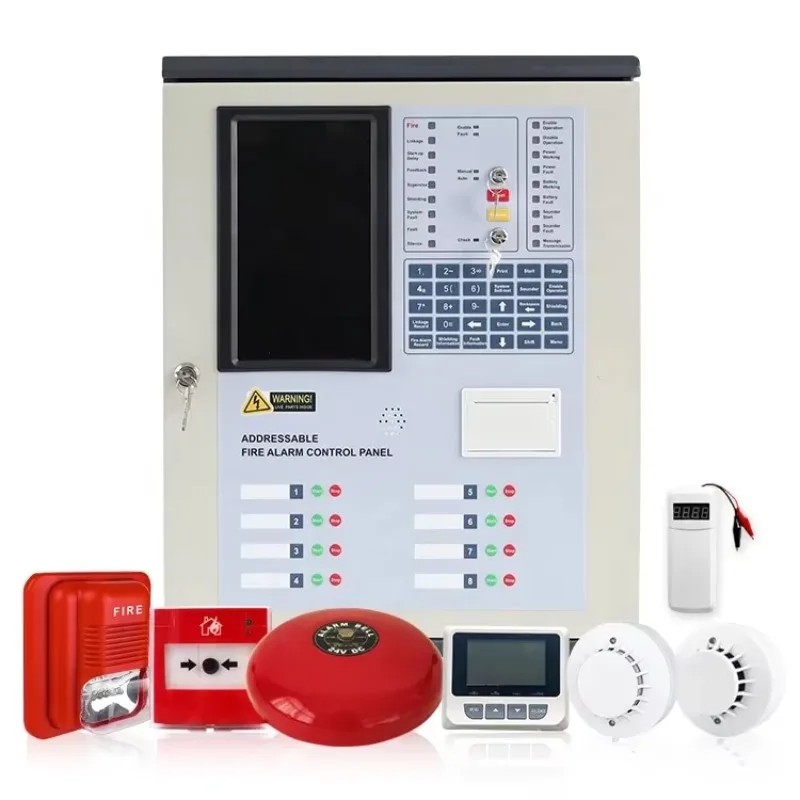 Jual Nick Fire detection alarm system addressable fire alarm control ...