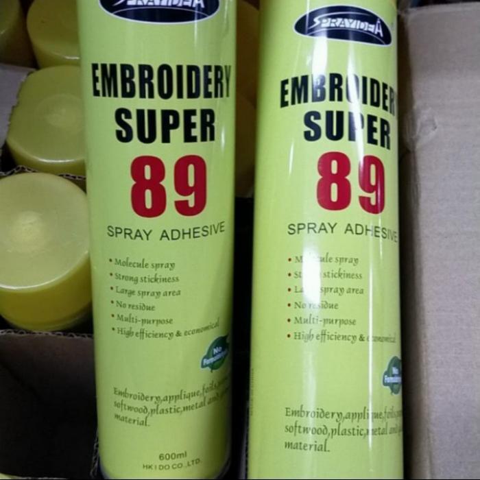 Jual LEM EMBROIDERY SPRAY ADHESIVE SUPER 89 / LEM KERTAS SEMPROT 600ML ...