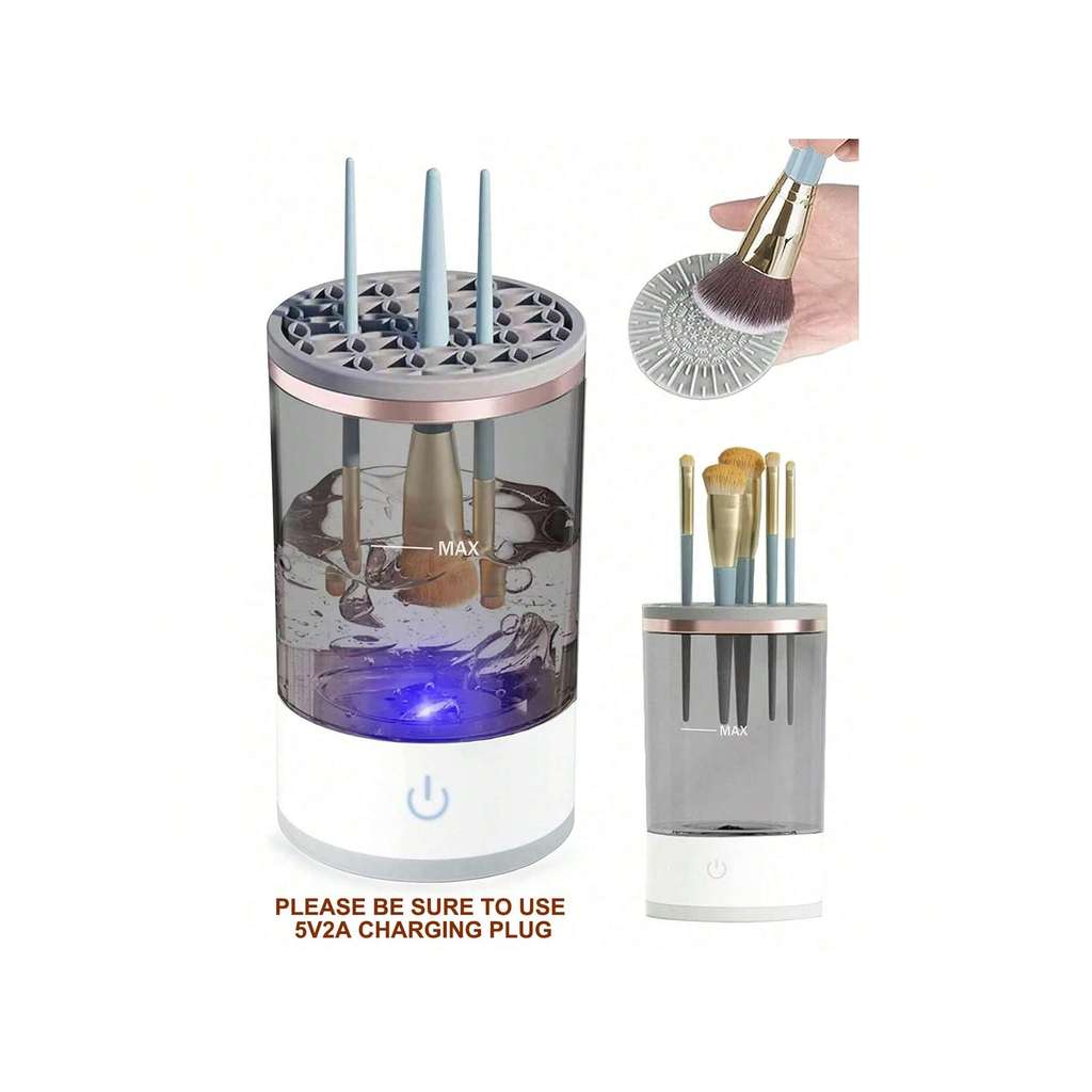 Jual USB Plug Portable Electric Makeup Brush Cleaner with Rubber Makeup ...