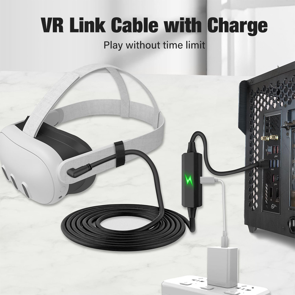 Jual VR Link Cable For Meta Quest 3 VR Headset Fast Charging USB3.0 ...