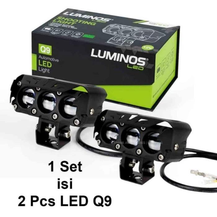 Jual Luminos Led Lampu Tembak Projector Sql 3 Mata Q9 Laser Hi Low ...