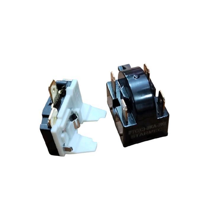 Jual RELAY+ PTC OVERLOAD 4 PIN KULKAS AQUA 1 & 2 PINTU | Shopee Indonesia