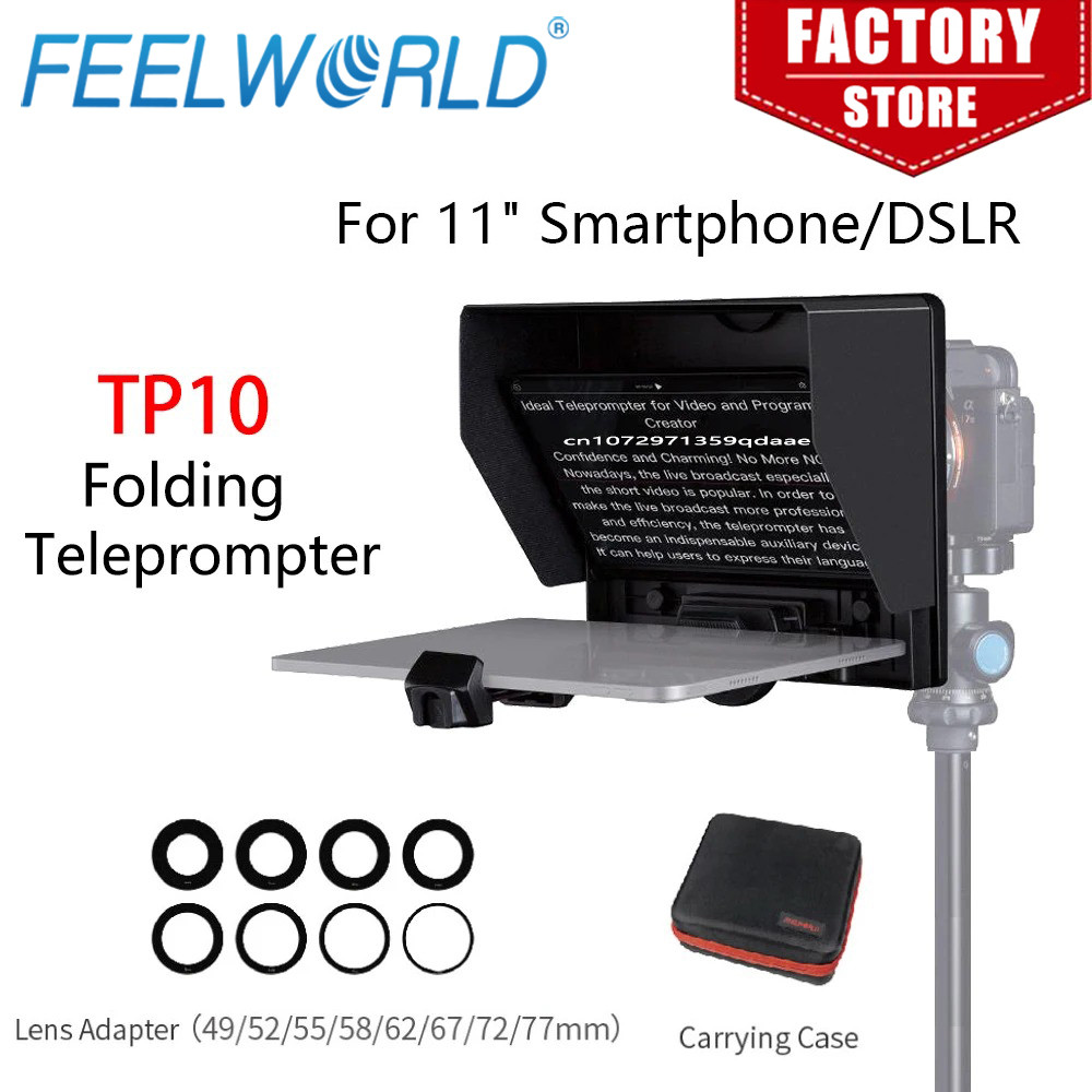 Jual FEELWORLD TP10 Folding Teleprompter Portable 10-Inch Smartphone ...
