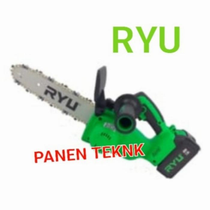 Jual Cordless Chain Saw Ryu Rcch 10 Mesin Gergaji Baterai Potong Pohon ...