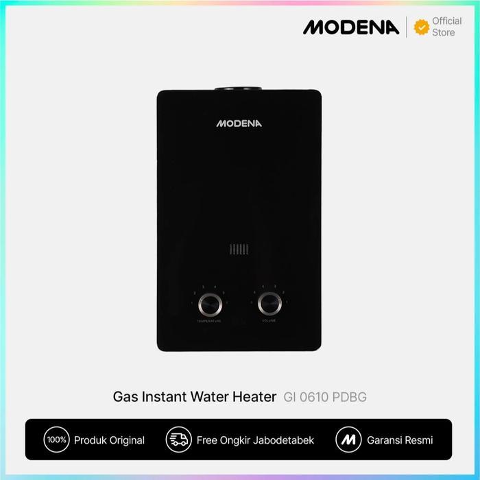 Jual MODENA GAS INSTANT WATER HEATER - GI 0610 PDBG | Shopee Indonesia