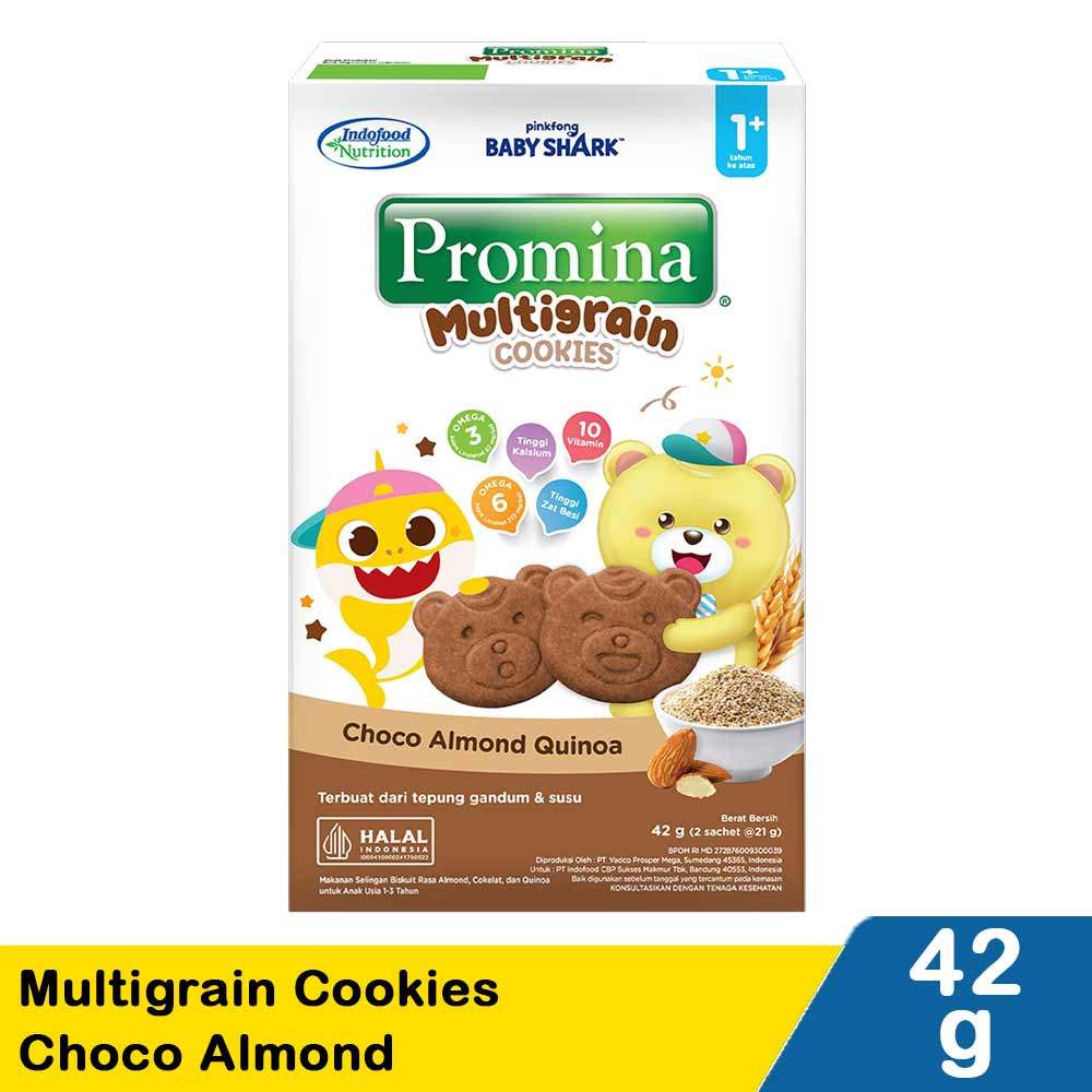 Jual PROMINA MULTIGRAIN COOKIES CHOCO ALMOND 42G ID | Shopee Indonesia