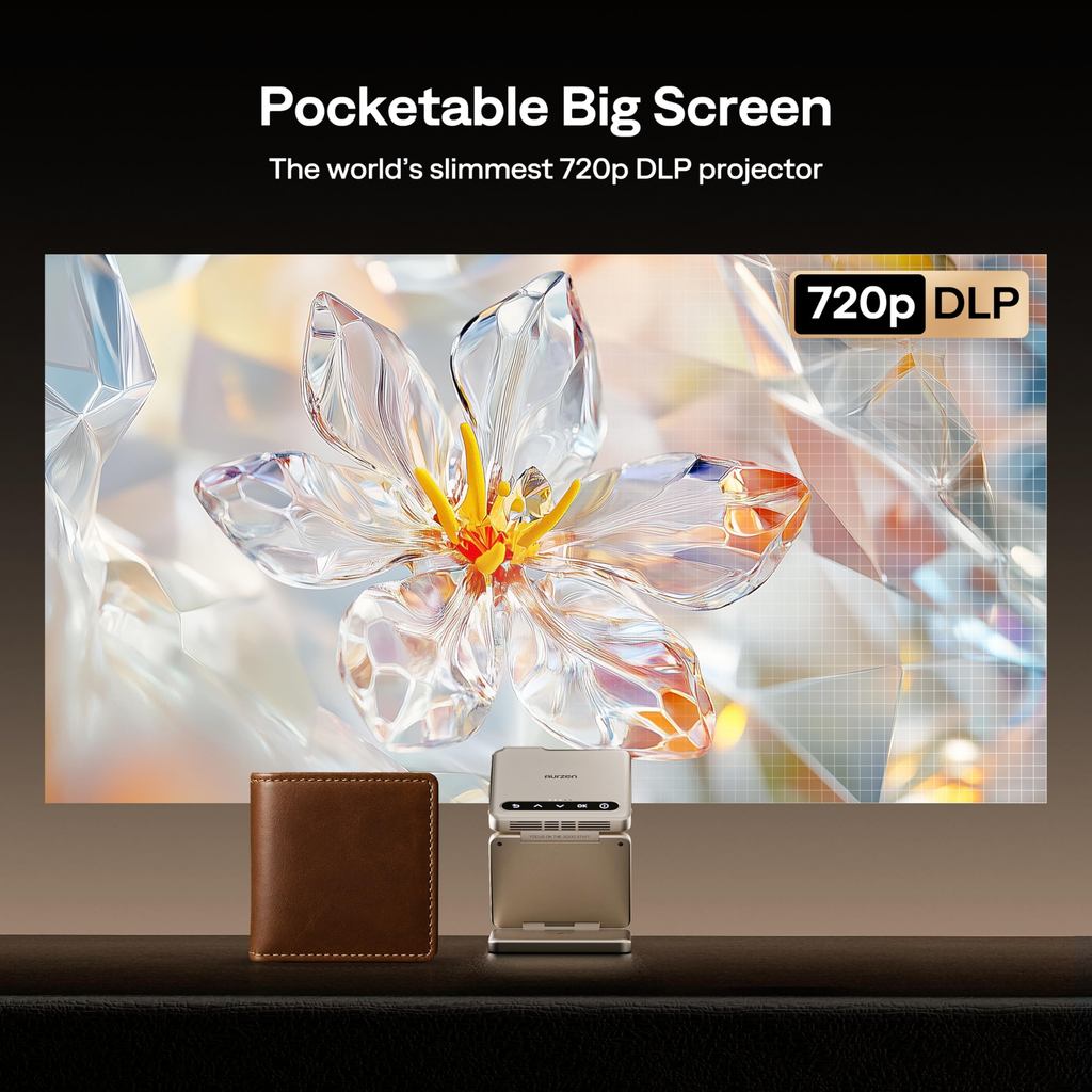 Jual Yinzam ZIP Gold Tri-Fold Portable Projector DLP Mini Pocke