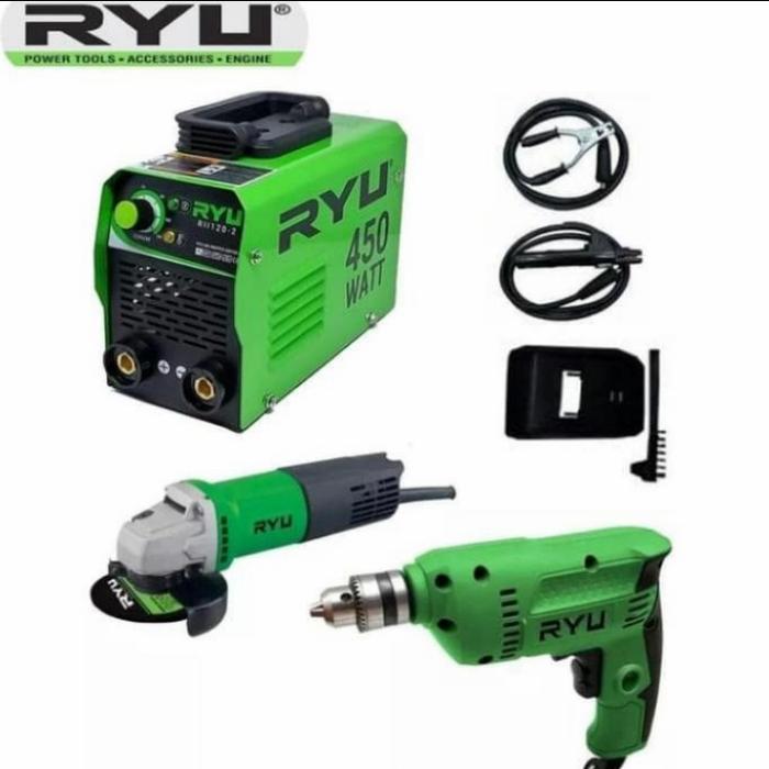 Jual Satu Paket Alat Las Listrik Ryu | Shopee Indonesia