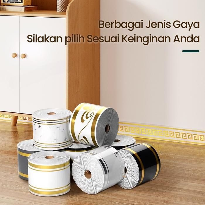 Jual Paus Biru - List Dinding Sticker Foam Wallpaper PVC Premium 2.3m x ...