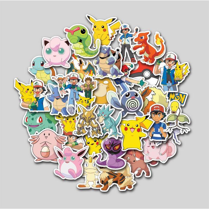 Jual Sticker Pack Pokemon Sticker Tumbler Stiker Laptop Koper Helm ...