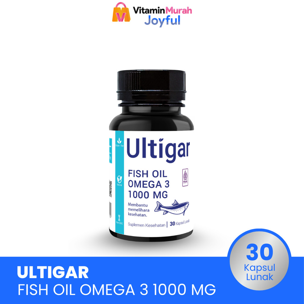 Jual ULTIGAR FISH OIL OMEGA 3 1000 MG ISI 30 & 100 KAPSUL - SUPLEMEN ...