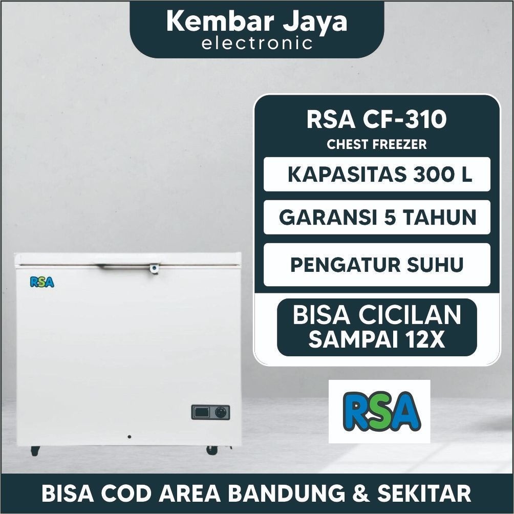 Jual CHEST FREEZER RSA CF-310 Pembeku makanan garansi resmi | Shopee ...